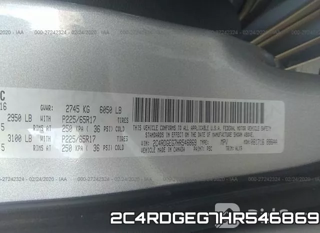 2C4RDGEG7HR546869 фото 10