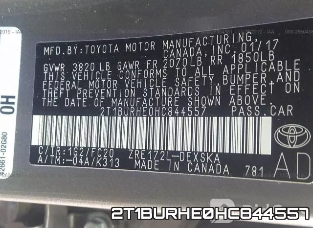 2T1BURHE0HC844557 фото 10