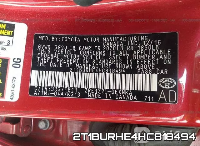 2T1BURHE4HC818494 фото 10