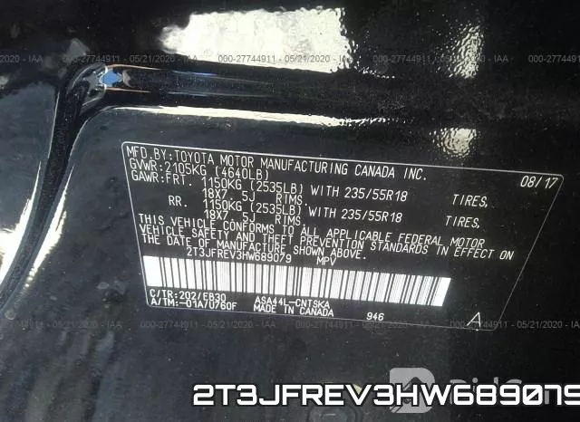 2T3JFREV3HW689079 фото 10