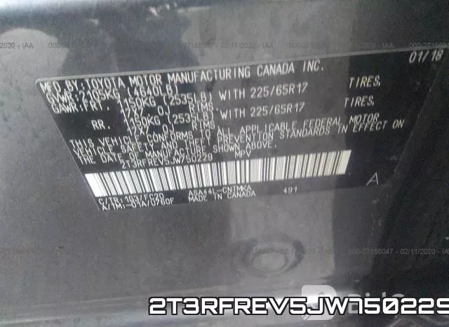 2T3RFREV5JW750229 фото 10