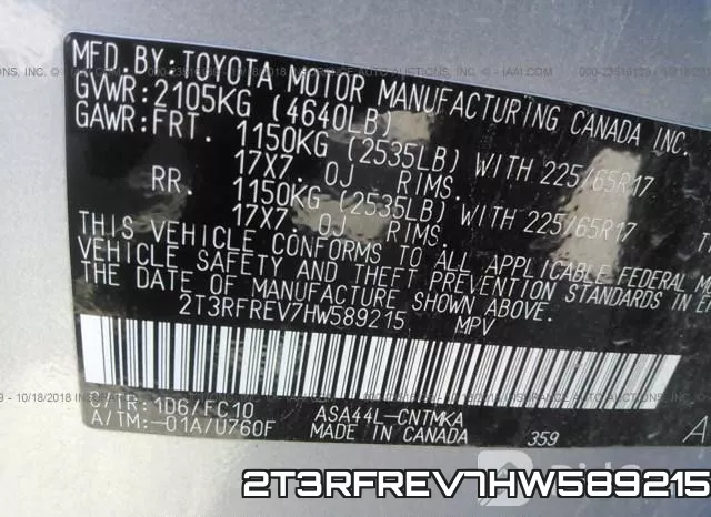 2T3RFREV7HW589215 фото 10