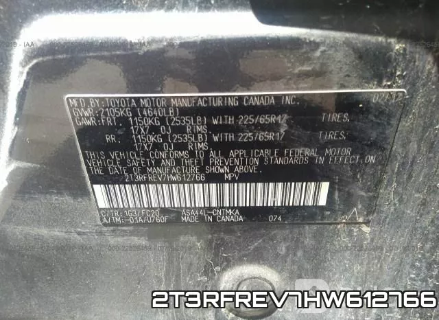 2T3RFREV7HW612766 фото 10