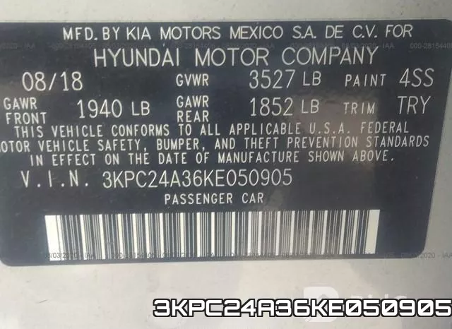 3KPC24A36KE050905 фото 10