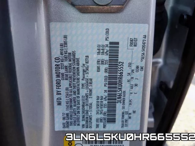 3LN6L5KU0HR665552 фото 2