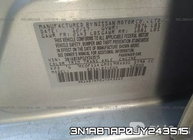 3N1AB7AP0JY243515 фото 10