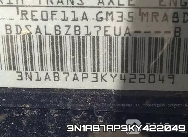 3N1AB7AP3KY422049 фото 10