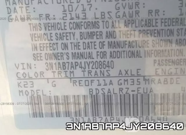 3N1AB7AP4JY208640 фото 10