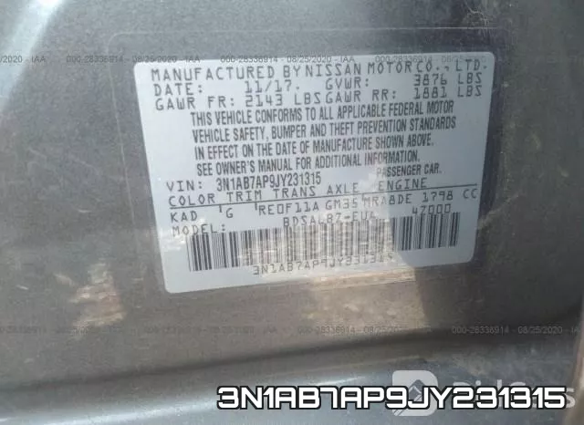 3N1AB7AP9JY231315 фото 10