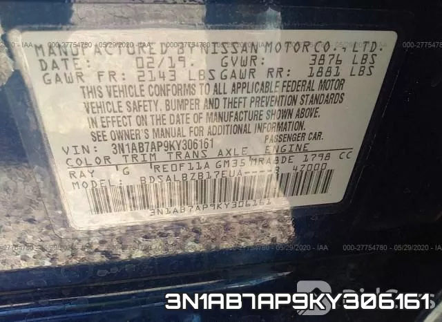 3N1AB7AP9KY306161 фото 10