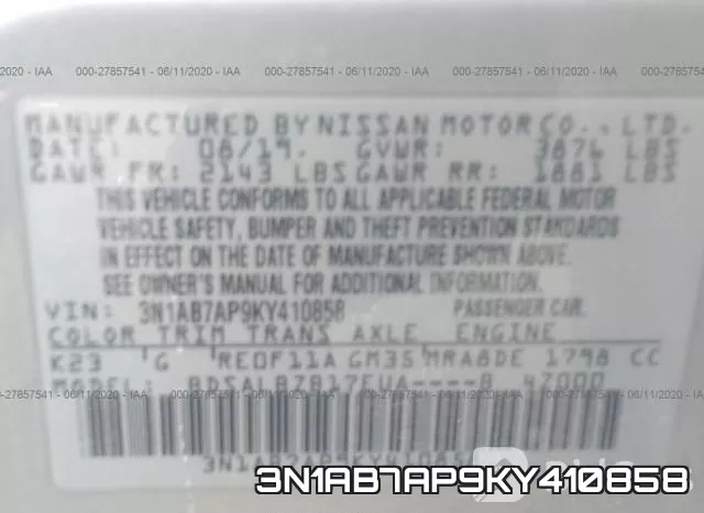3N1AB7AP9KY410858 фото 10