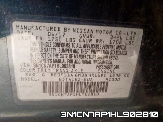 3N1CN7AP1HL902810 фото 2
