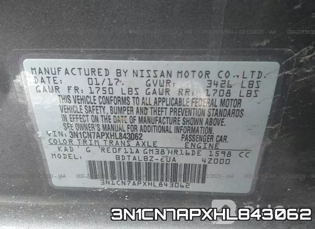 3N1CN7APXHL843062 фото 10
