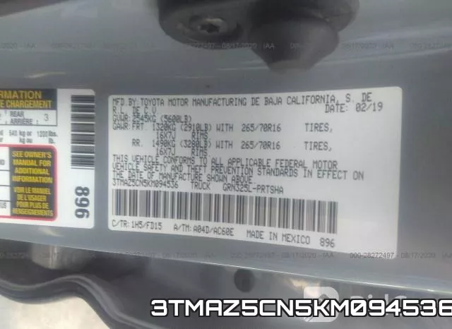 3TMAZ5CN5KM094536 фото 10