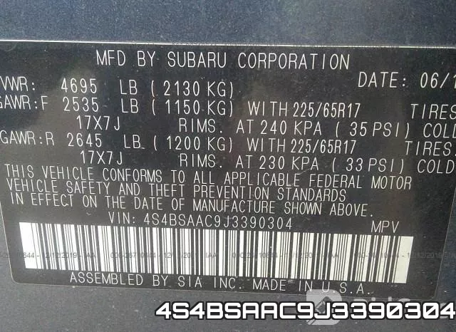 4S4BSAAC9J3390304 фото 10