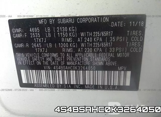 4S4BSAHC0K3264050 фото 10