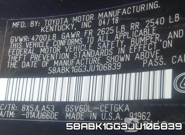 58ABK1GG3JU106839 фото 10
