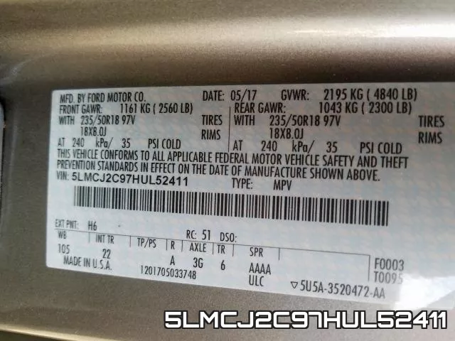 5LMCJ2C97HUL52411 фото 2