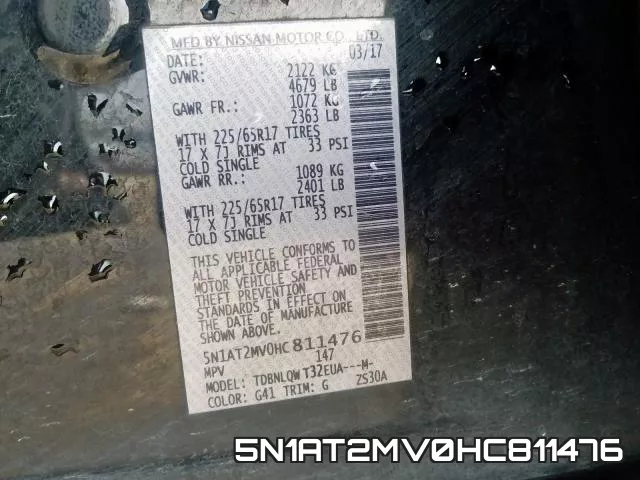 5N1AT2MV0HC811476 фото 2