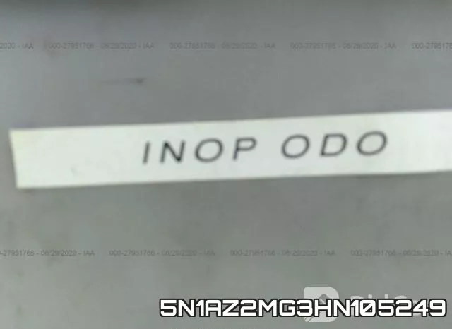 5N1AZ2MG3HN105249 фото 8