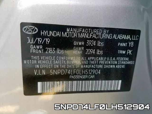 5NPD74LF0LH512904 фото 2