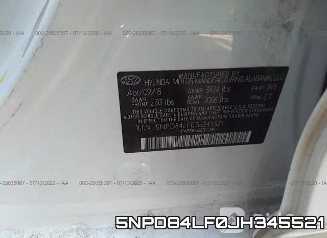 5NPD84LF0JH345521 фото 10