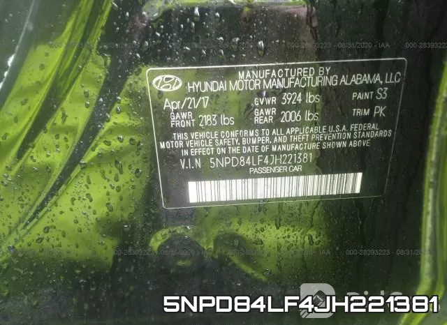 5NPD84LF4JH221381 фото 10