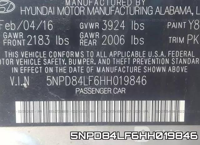 5NPD84LF6HH019846 фото 10