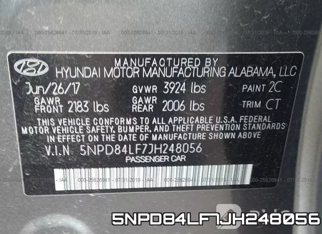 5NPD84LF7JH248056 фото 10