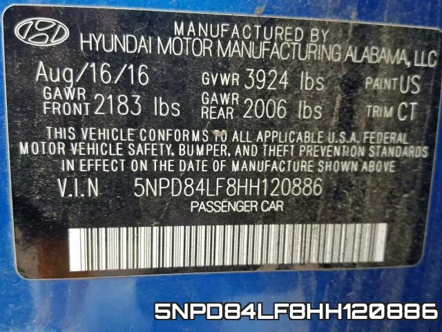 5NPD84LF8HH120886 фото 2