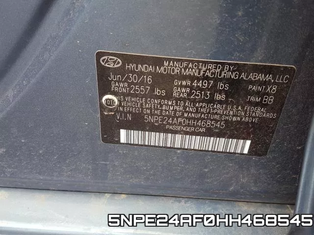 5NPE24AF0HH468545 фото 2