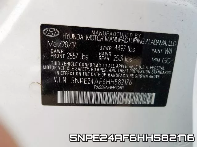 5NPE24AF6HH582176 фото 2