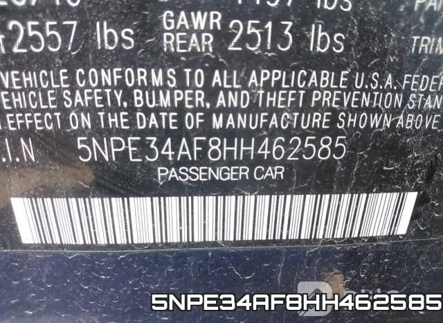 5NPE34AF8HH462585 фото 10