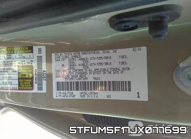 5TFUM5F17JX077699 фото 10