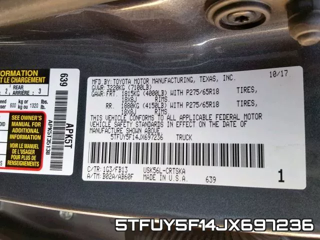 5TFUY5F14JX697236 фото 2