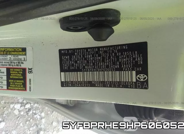 5YFBPRHE9HP606052 фото 10