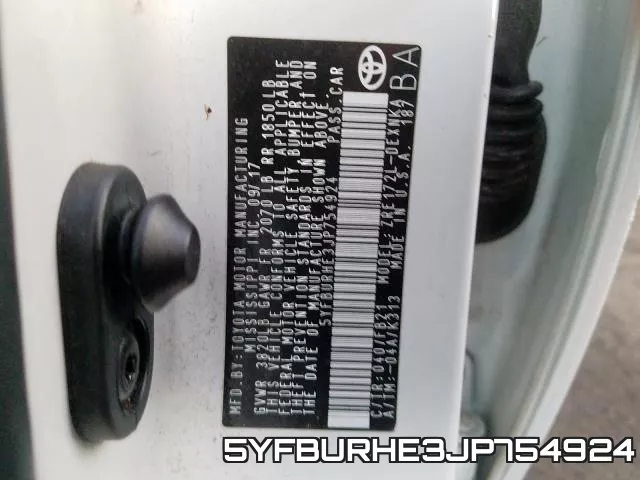5YFBURHE3JP754924 фото 2