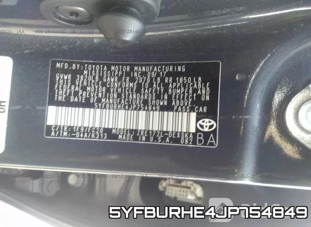 5YFBURHE4JP754849 фото 10