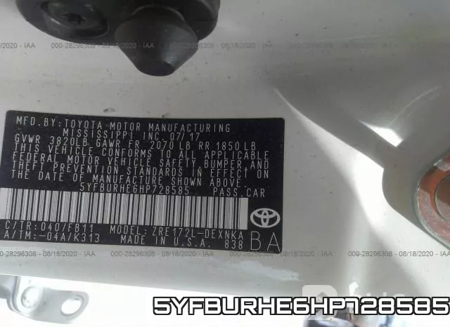 5YFBURHE6HP728585 фото 10