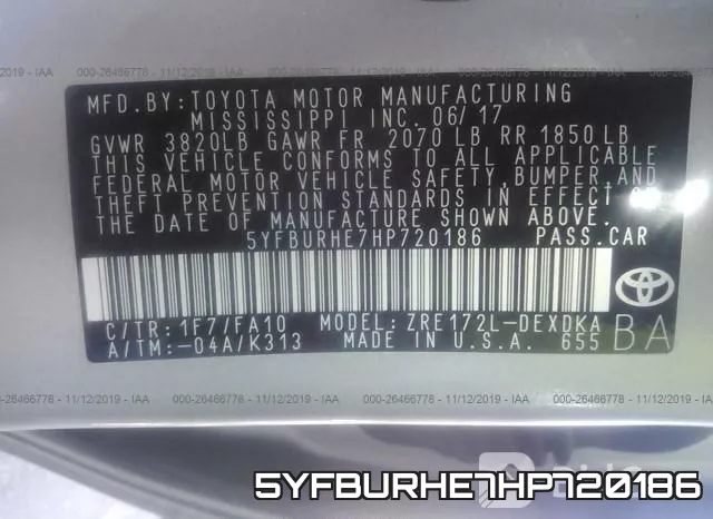 5YFBURHE7HP720186 фото 10