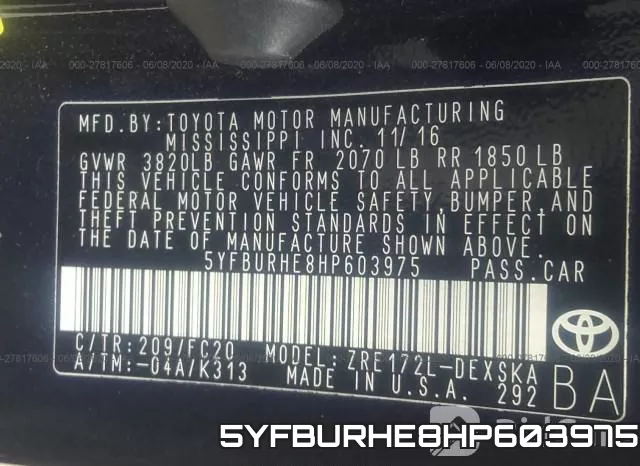 5YFBURHE8HP603975 фото 10