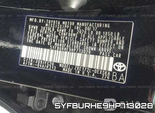 5YFBURHE9HP713028 фото 10