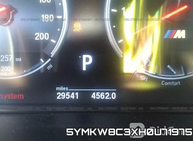 5YMKW8C3XH0U71975 фото 8