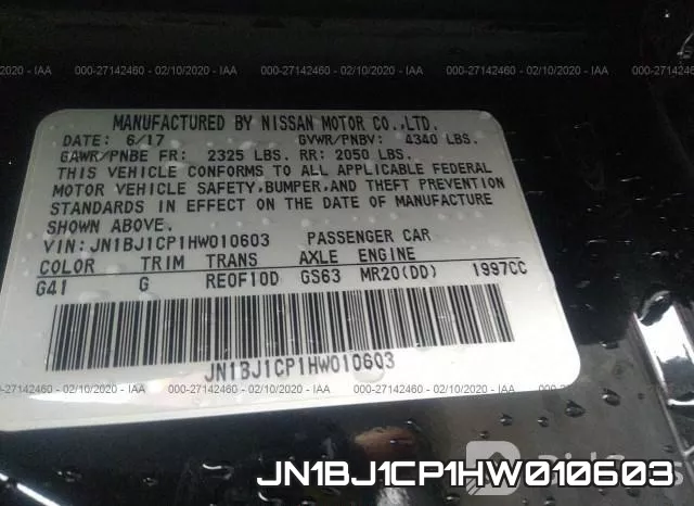 JN1BJ1CP1HW010603 фото 10