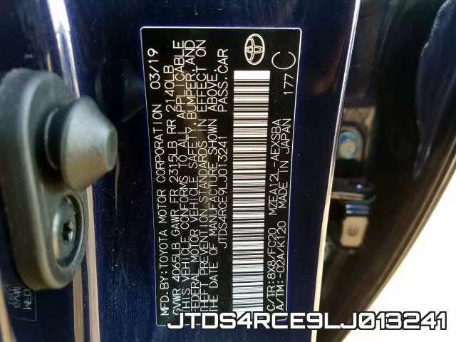 JTDS4RCE9LJ013241 фото 2