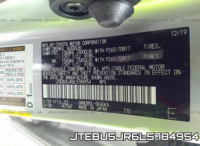 JTEBU5JR6L5784954 фото 10