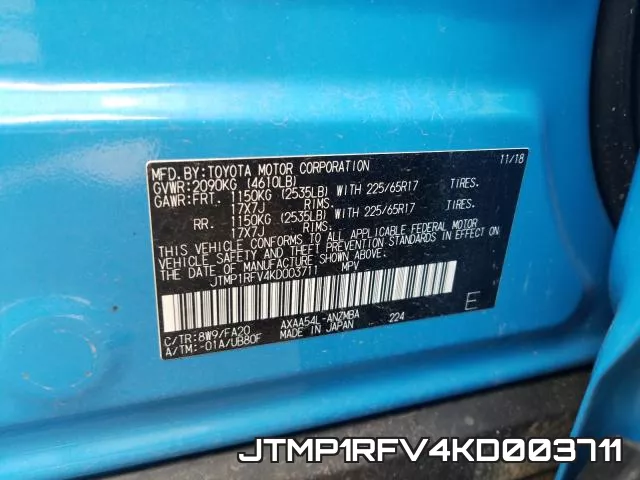 JTMP1RFV4KD003711 фото 2