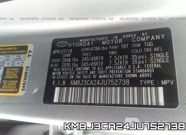 KM8J3CA24JU752738 фото 10