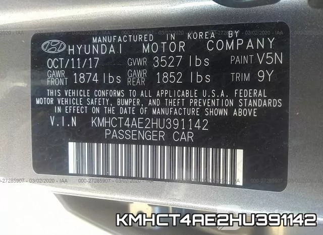 KMHCT4AE2HU391142 фото 10