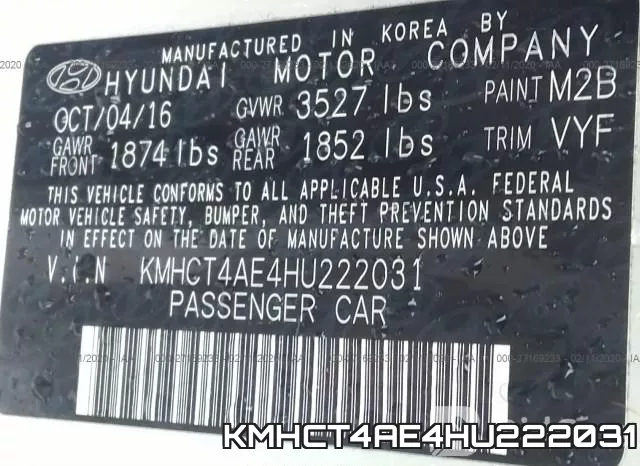 KMHCT4AE4HU222031 фото 10